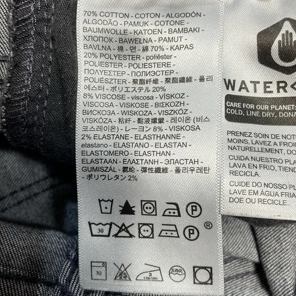 Levi’s 724 High Rise Straight Black Wash Denim Jeans Distressed Knees 26 - Picture 13 of 15